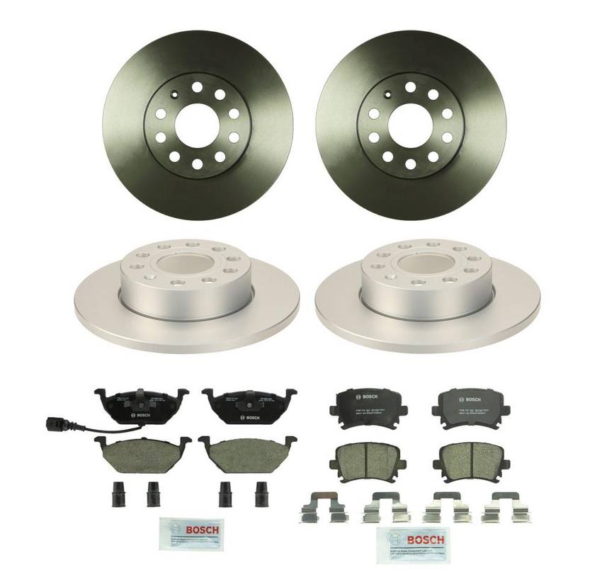 Disc Brake Pad and Rotor Kit Front and Rear (288mm/260mm) (Ceramic